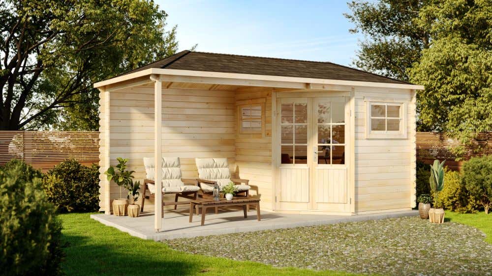 5-Eck Gartenhaus Franz mit Anbau Unkategorisiert online kaufen 5-Eck Gartenhaus Franz mit Anbau Unkategorisiert online kaufen