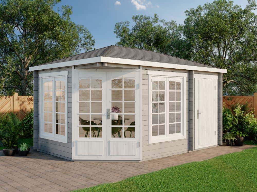 5-Eck Gartenhaus Josephine mit Anbau Unkategorisiert online kaufen 5-Eck Gartenhaus Josephine mit Anbau Unkategorisiert online kaufen