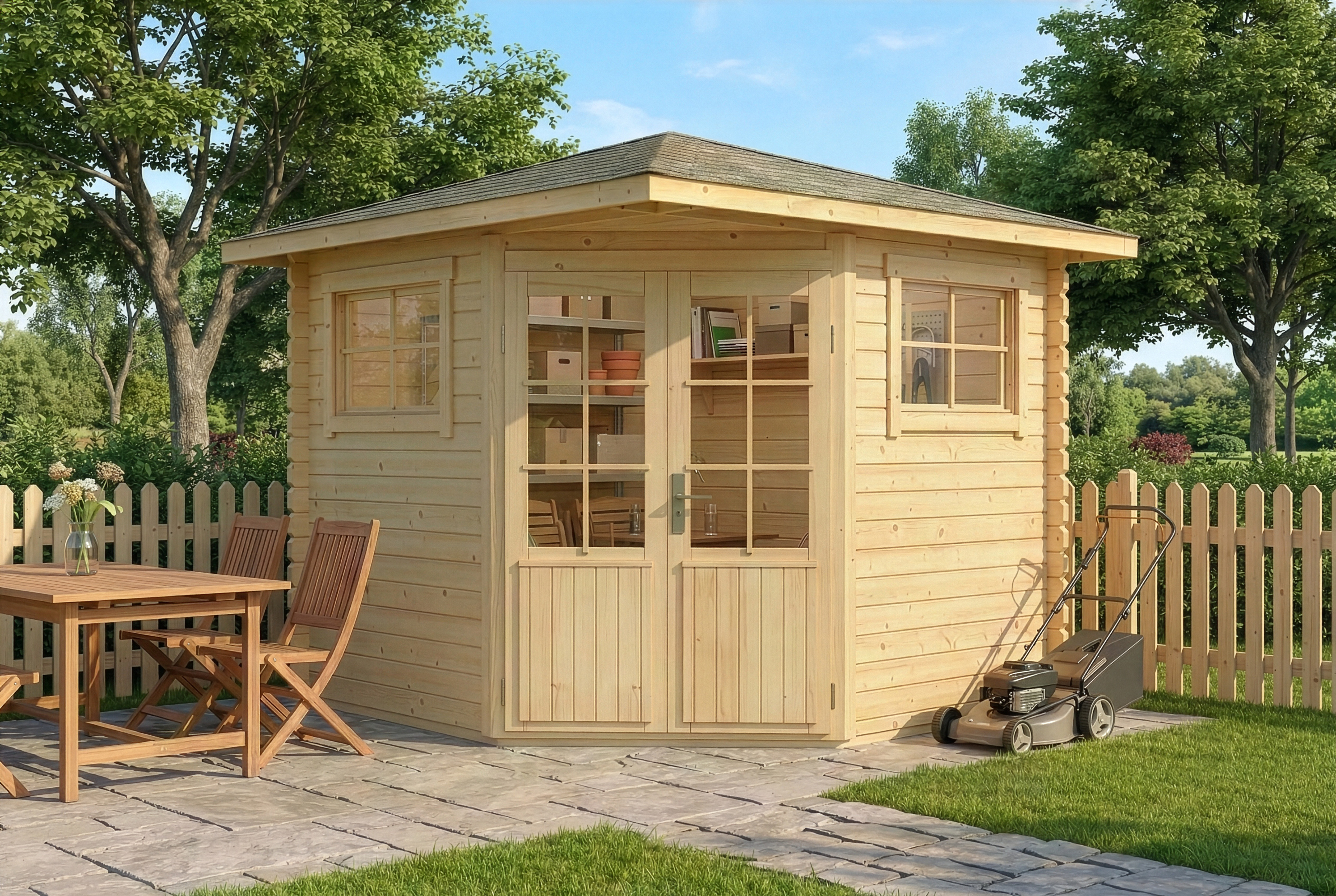 5-Eck Gartenhaus Sunny B Unkategorisiert online kaufen
