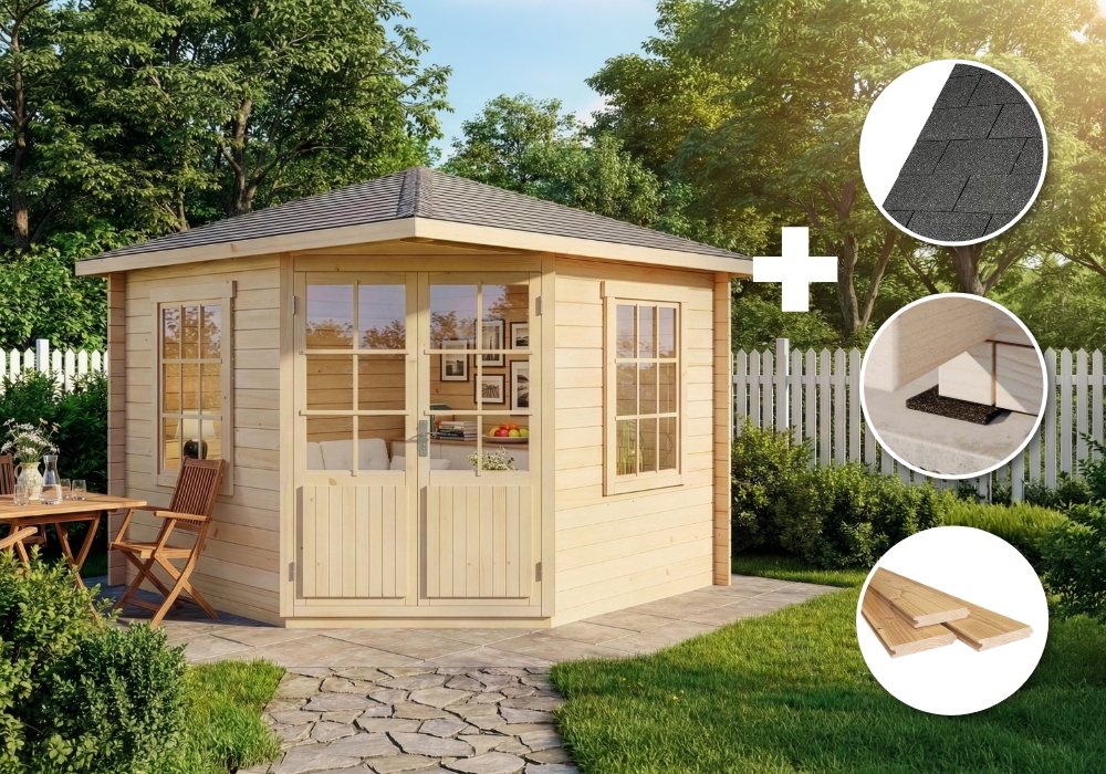 ECO Set - 5-Eck Gartenhaus Monica Unkategorisiert online kaufen ECO Set - 5-Eck Gartenhaus Monica Unkategorisiert online kaufen