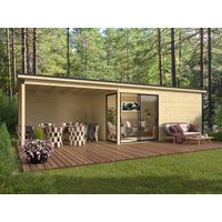 Fjordholz Gartenhaus Modell Amrum-4 mit Anbau Rabatt: 26 % Unkategorisiert online kaufen