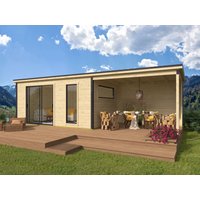 Fjordholz Gartenhaus Modell Juist-3 mit Anbau Rabatt: 26 % Unkategorisiert online kaufen