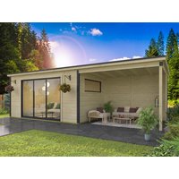 Fjordholz Gartenhaus Modell Poel-3 mit Anbau Rabatt: 26 % Unkategorisiert online kaufen