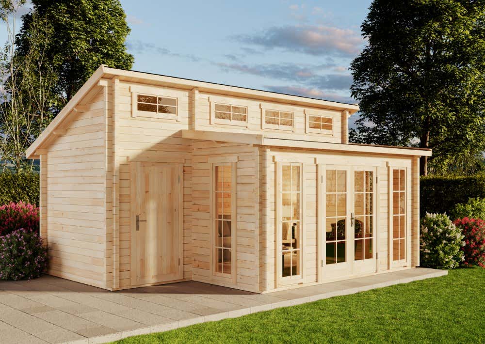 Gartenhaus Lausitz mit Anbau Unkategorisiert online kaufen