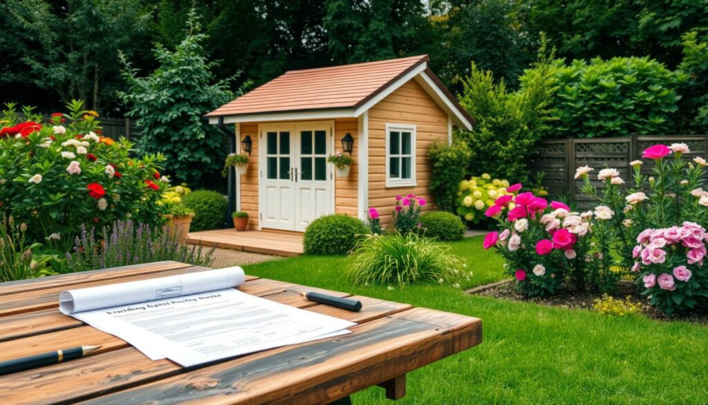 2-Raum Gartenhaus Rechtliche Aspekte