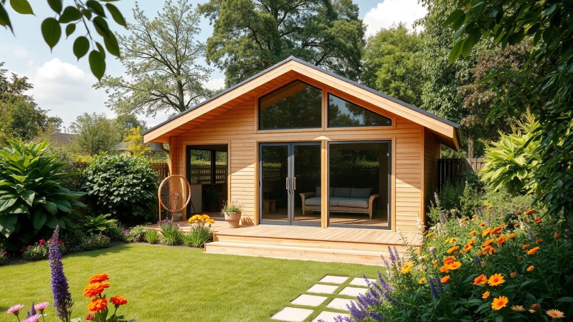 Gartenhäuser mit Schleppdach – moderne Gartengestaltung