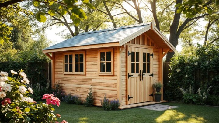 Gartenhaus 90 mm Wandstärke