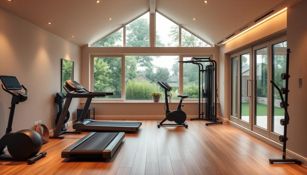 Technische Details für einen Fitnessraum