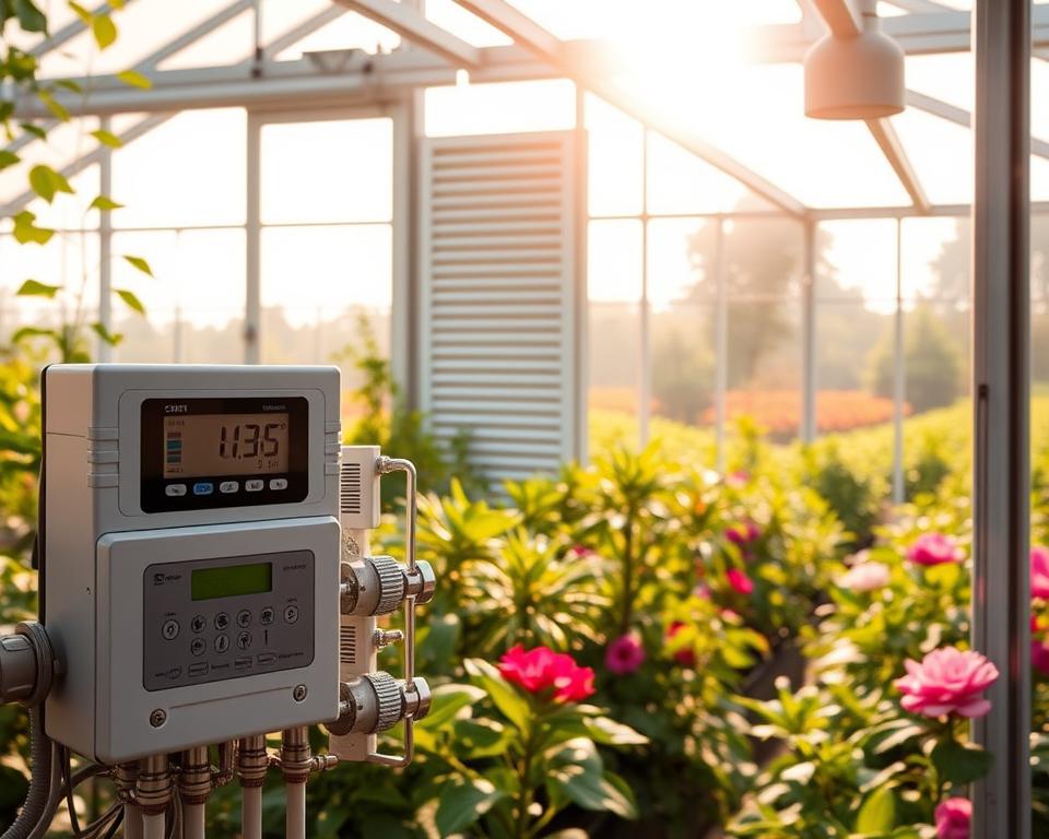 Gewächshausklima Regulierung